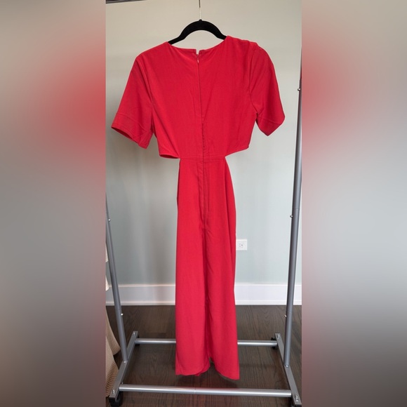 Abercrombie & Fitch Knotted Cutout Midi Dress XS NWT - Picture 9 of 9